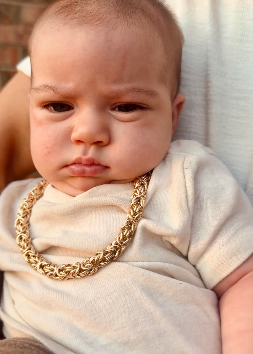 Solid Gold Byzantine Chain