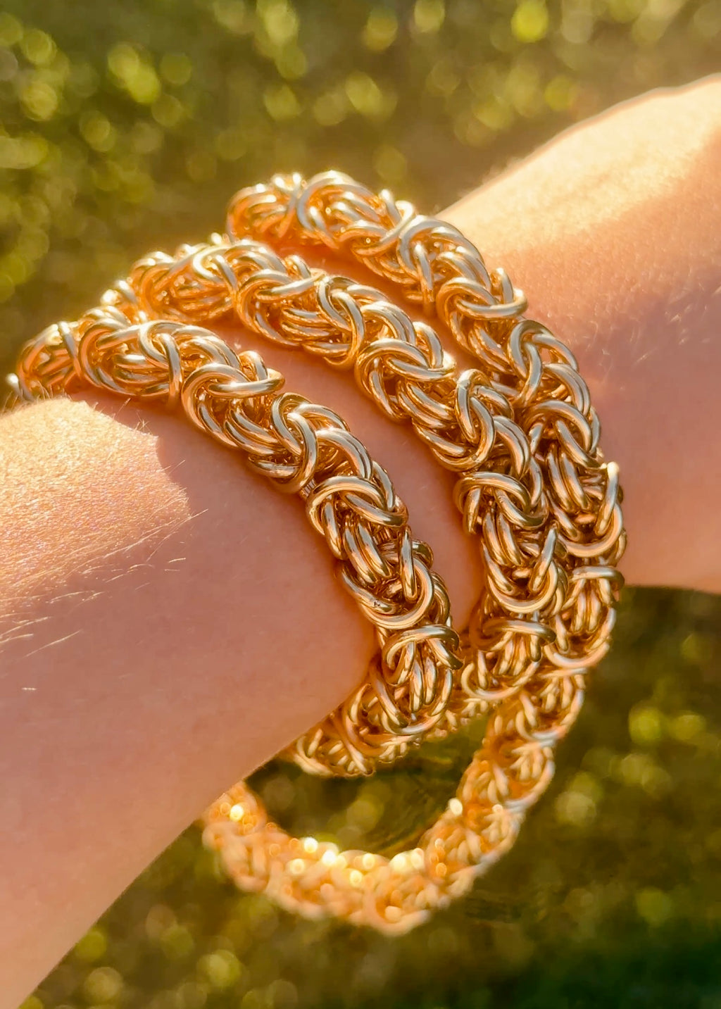 Solid Gold Byzantine Chain