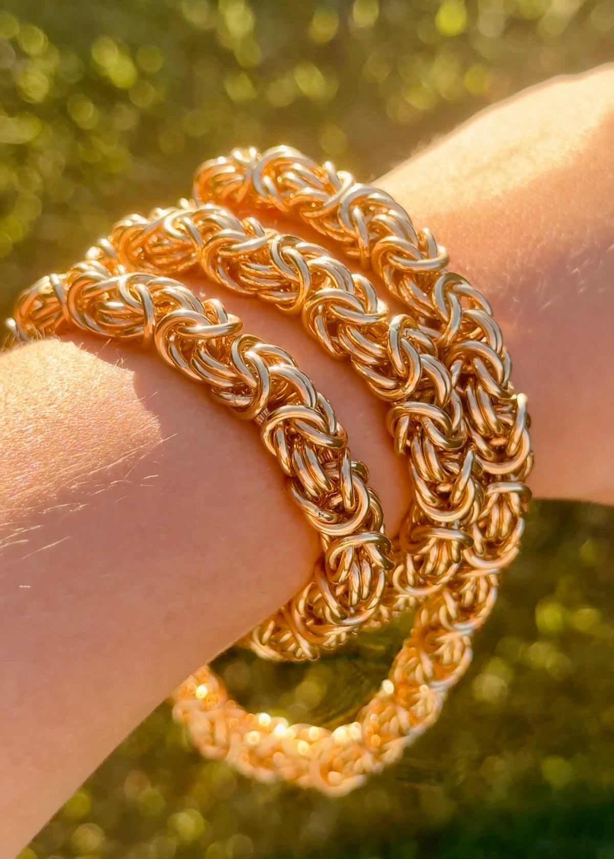 Solid Gold Byzantine Chain