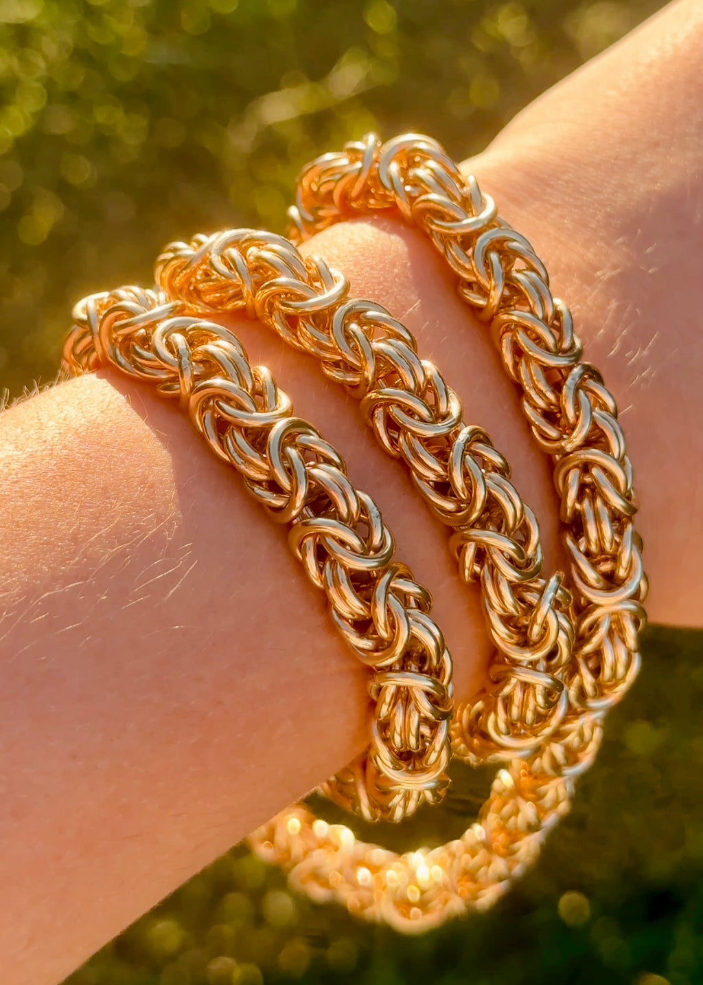 Solid Gold Byzantine Chain