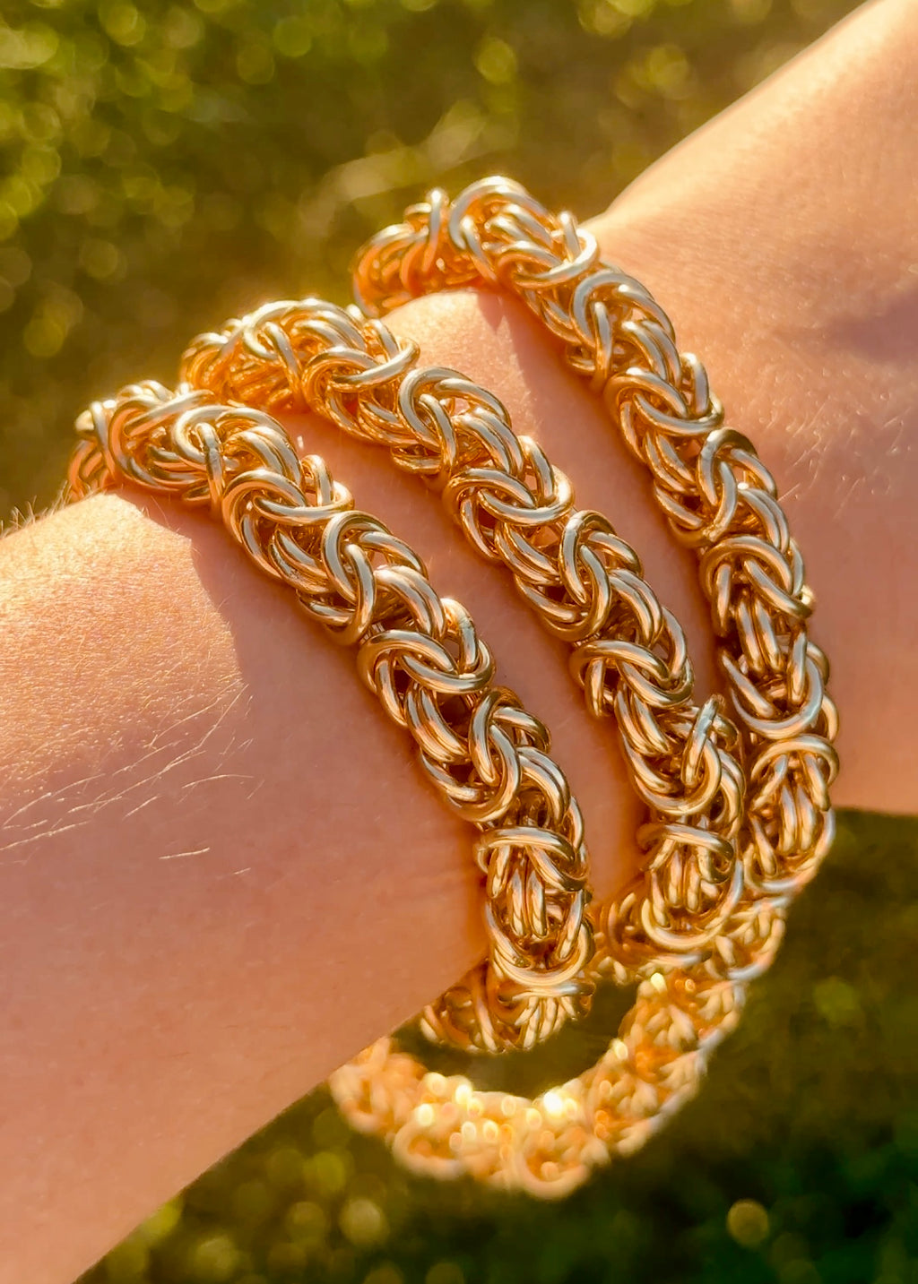 Solid Gold Byzantine Chain