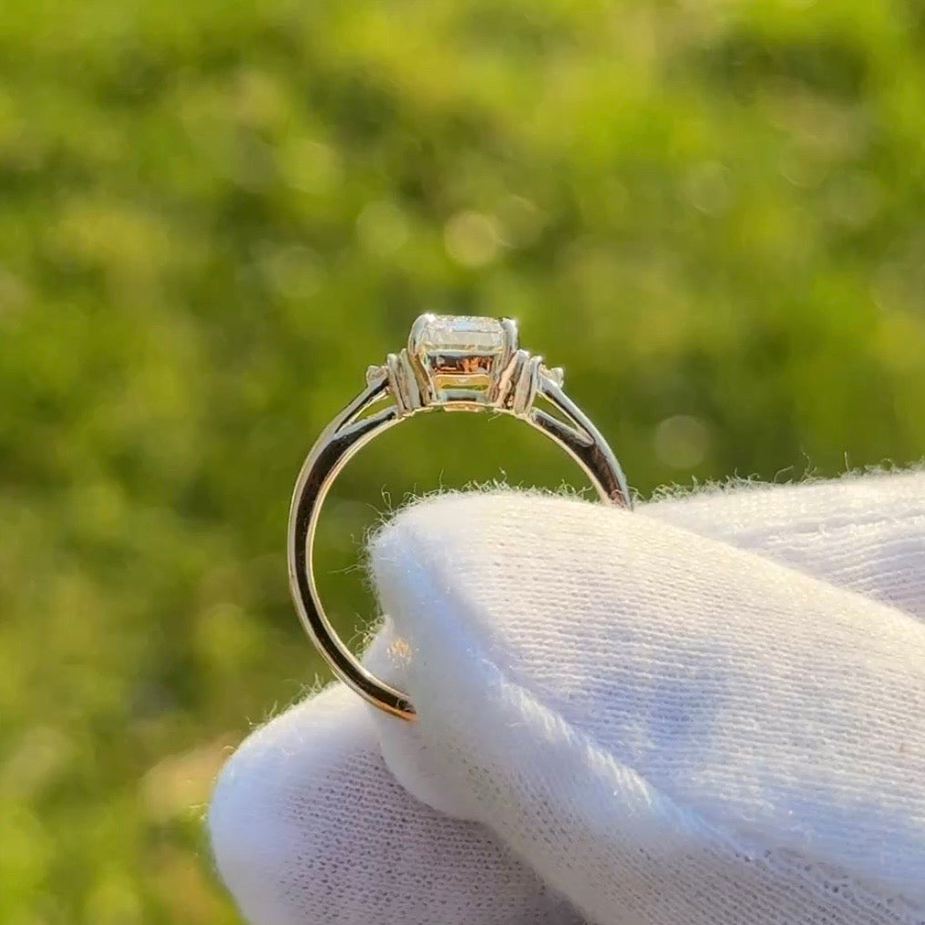 Emerald Cut Engagement Ring