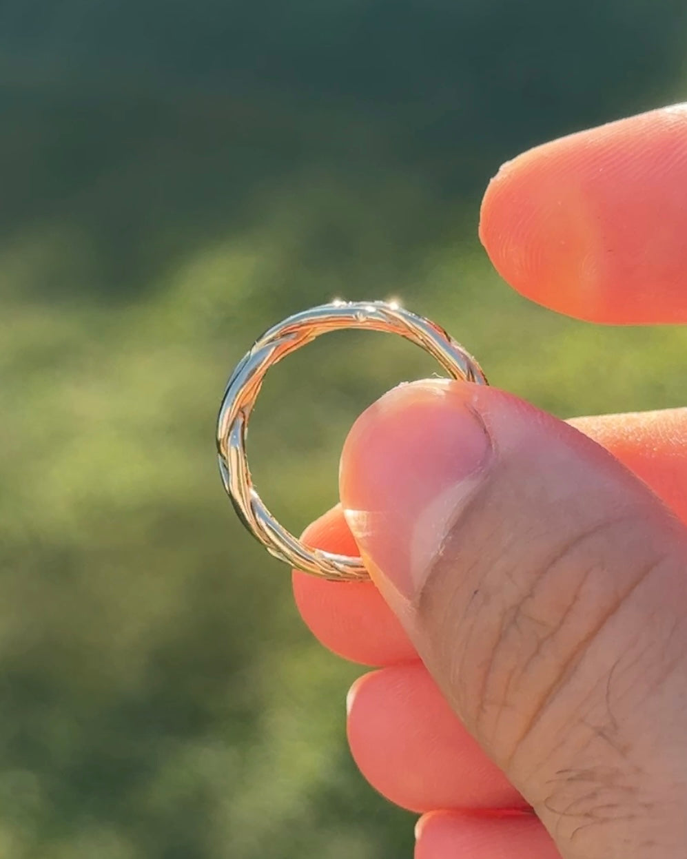 Braided Birthstone Ring