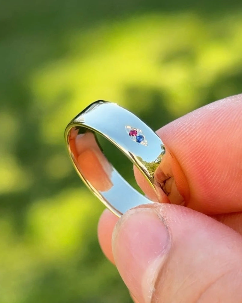 Sapphire & Ruby Ring