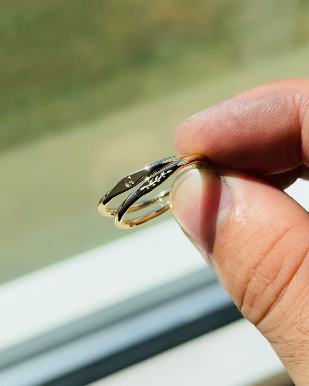 14k Initial Stackable Ring Set