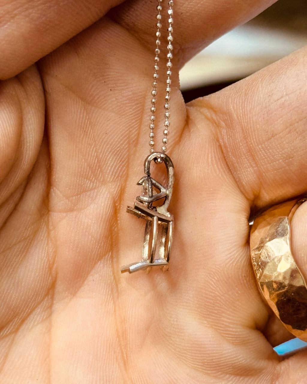 Tanzanite Pendant 14k White Gold