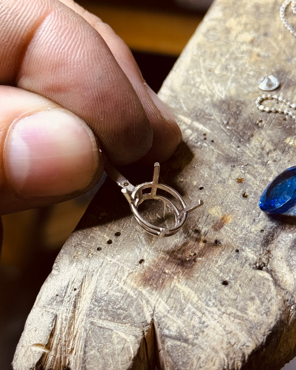 Tanzanite Pendant 14k White Gold