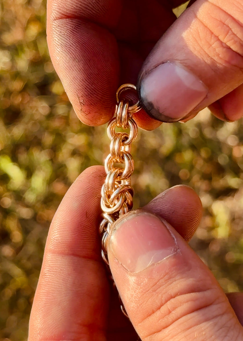 Solid Gold Byzantine Bracelet