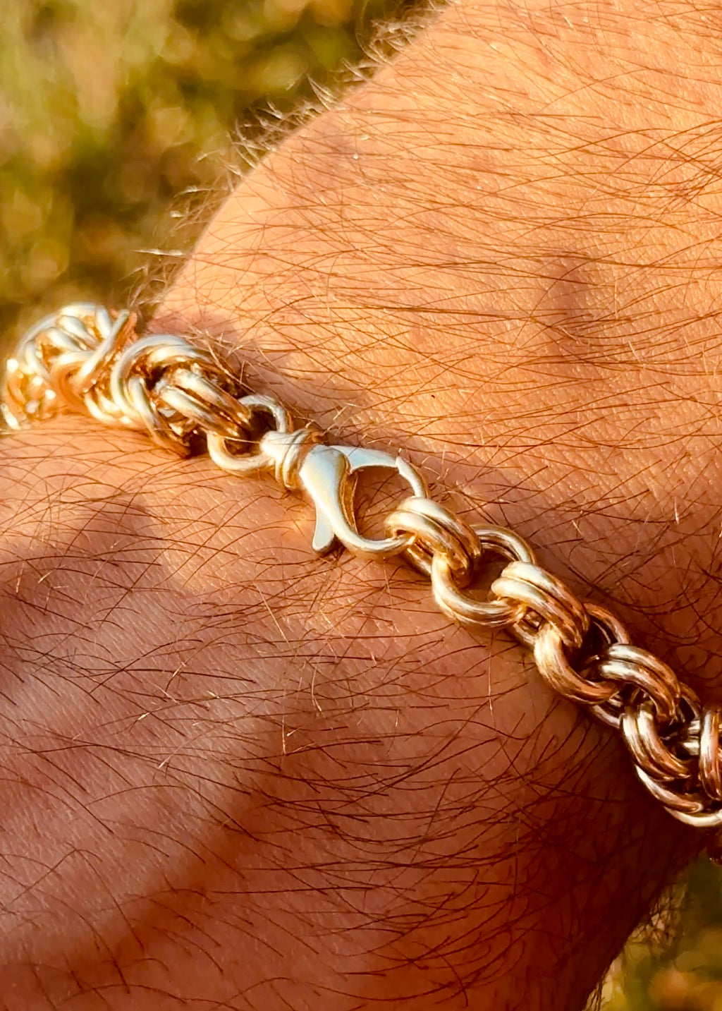 Solid Gold Byzantine Bracelet