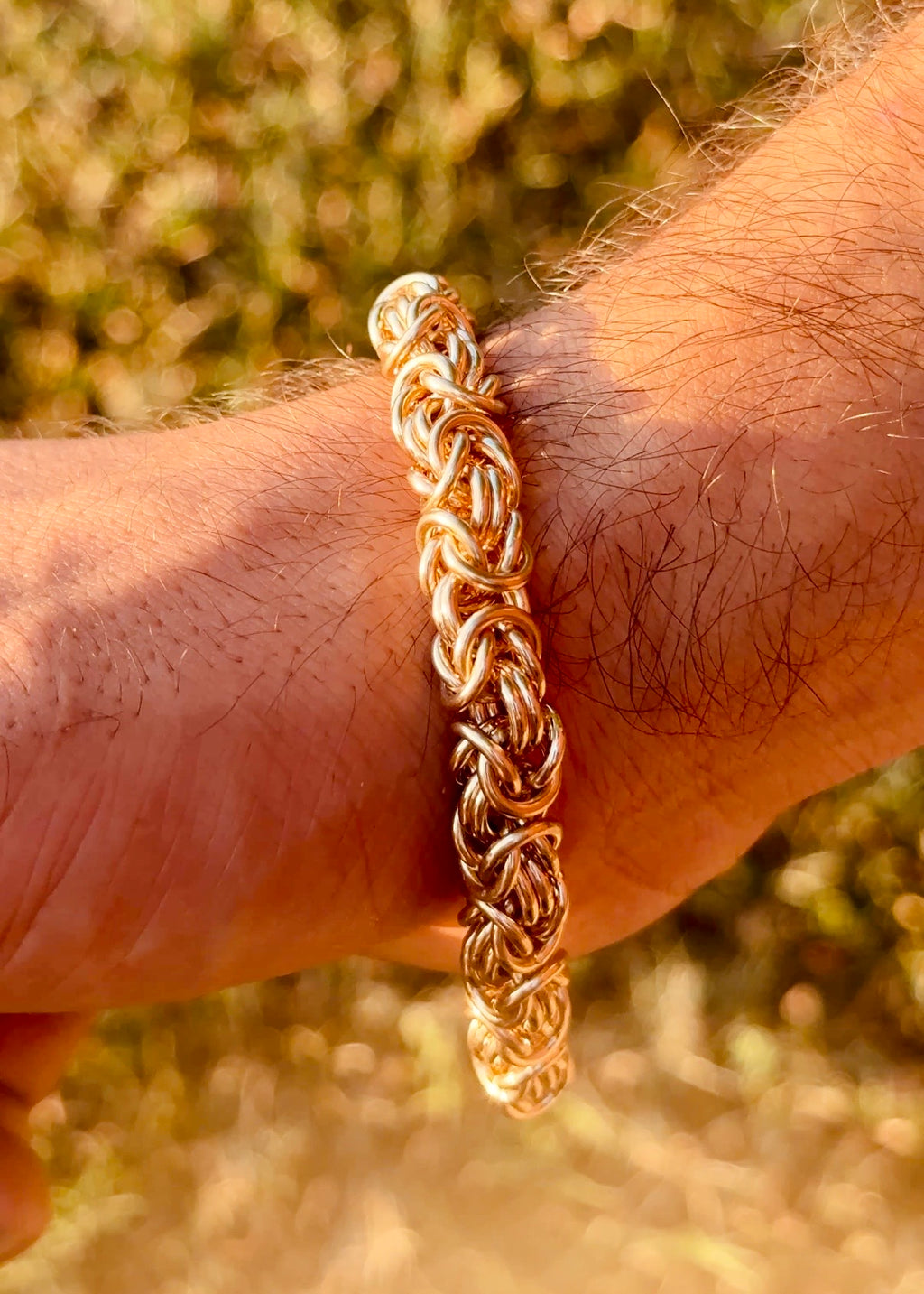 Solid Gold Byzantine Bracelet