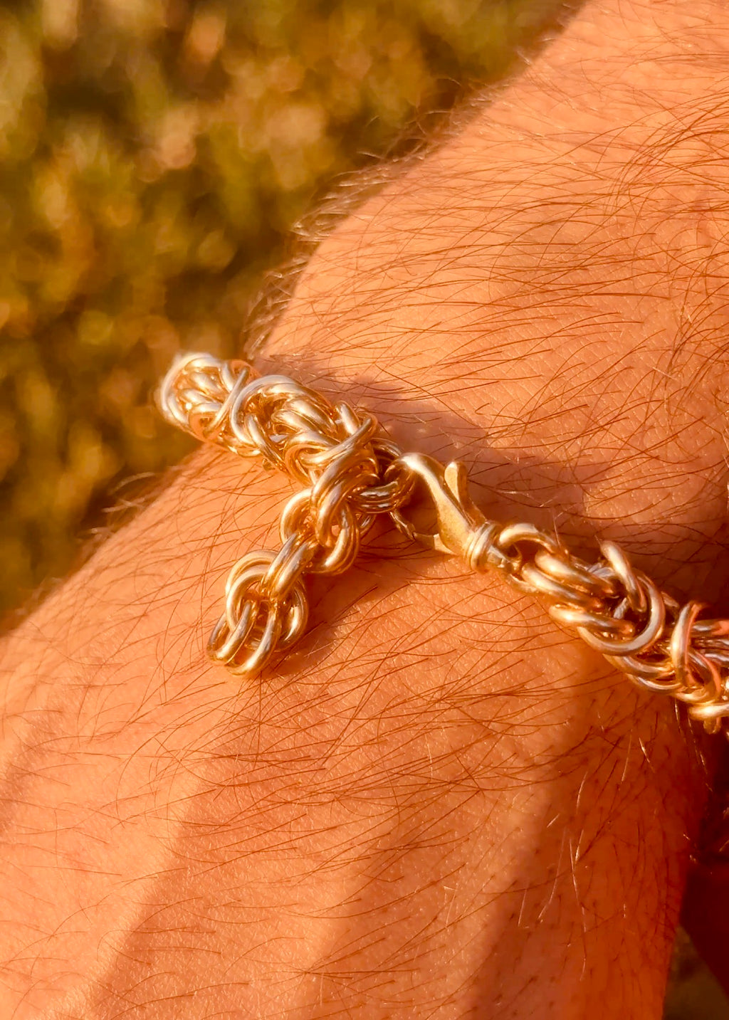 Solid Gold Byzantine Bracelet