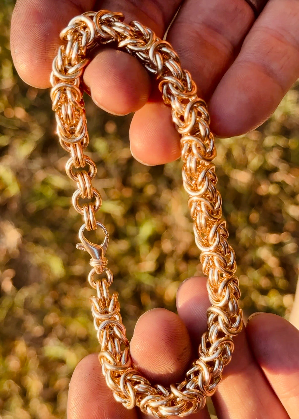 Solid Gold Byzantine Bracelet
